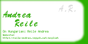 andrea reile business card